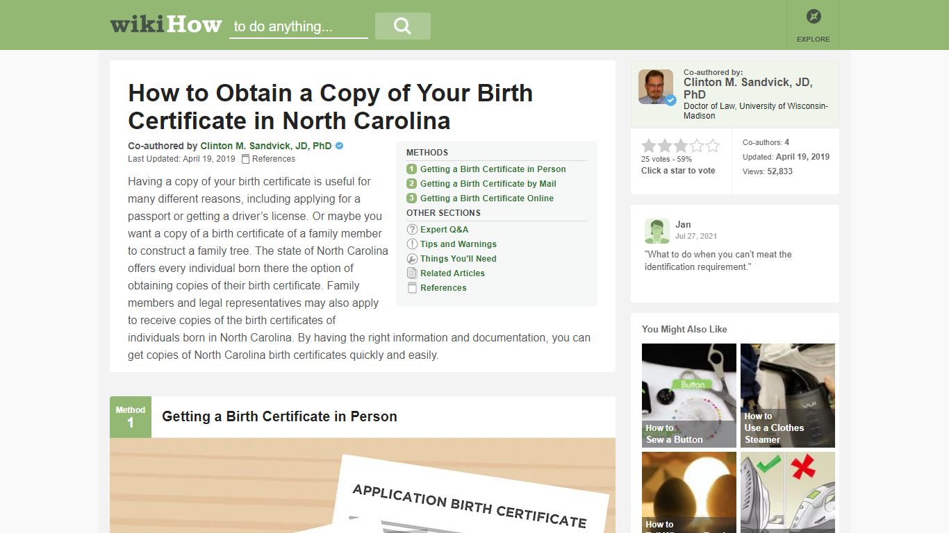 3 Ways to Obtain a Copy of Your Birth Certificate in North Carolina